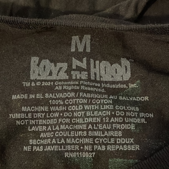 Boyz N The Hood Mens Ice Cube Hooded Sweatshirt Pullover Cotton Black Size M - Picture 4 of 4